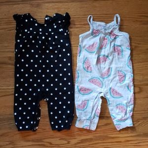 Set of 2 rompers